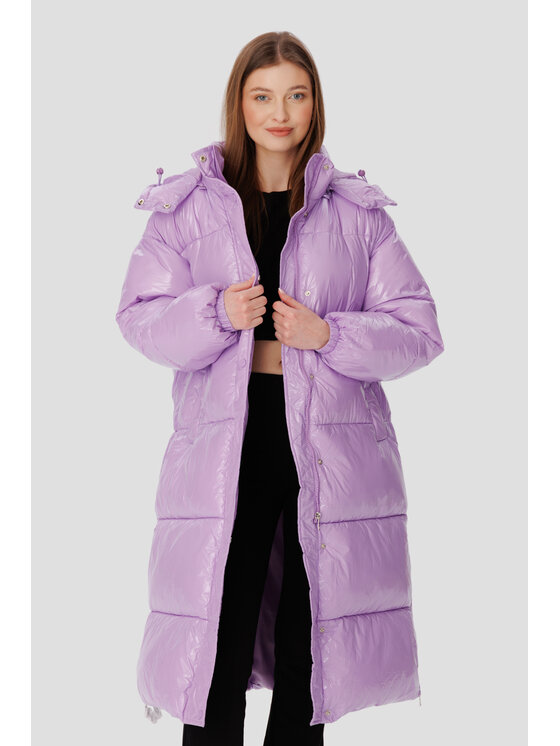 LAURELLA LAURELLA Kabát 9TU002 Fialová Regular Fit