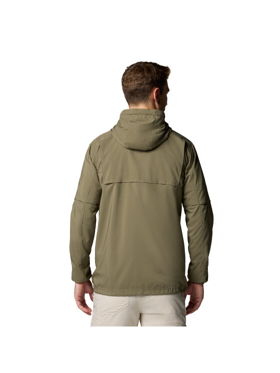 Columbia Columbia Kurtka przejściowa Columbia Skien Valley Hooded Light Jacket Zielony Regular Fit
