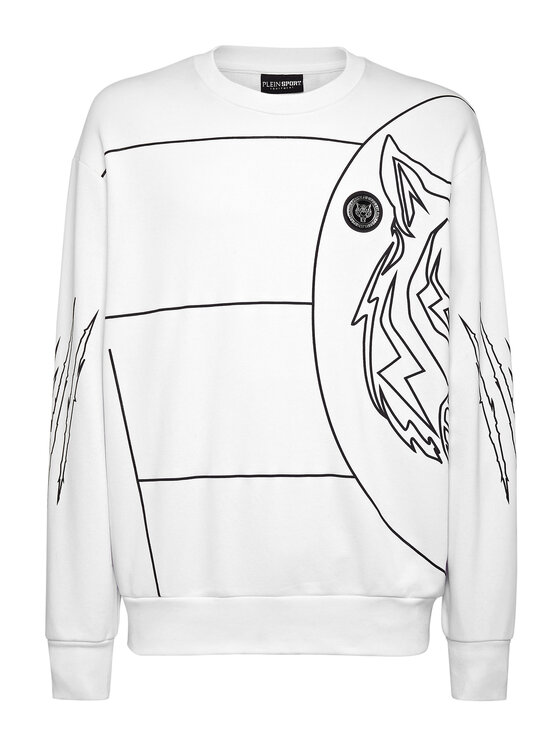 Plein Sport Plein Sport Longsleeve 2505 Biały Regular Fit