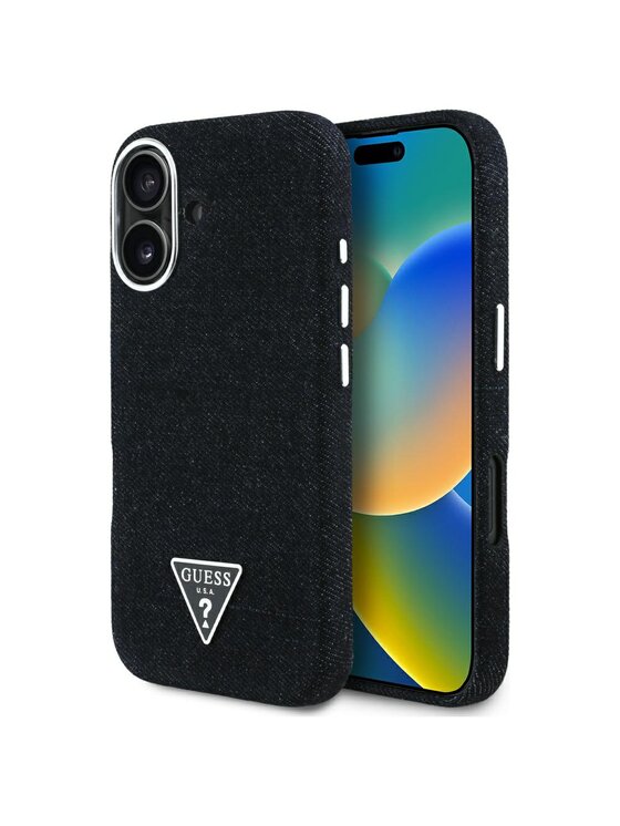Guess Guess Etui na telefon Apple iPhone 16 Czarny