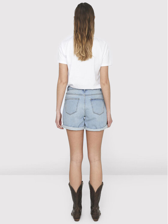 Noisy May Noisy May Pantaloni scurți de blugi Smiley 27010866 Albastru Regular Fit