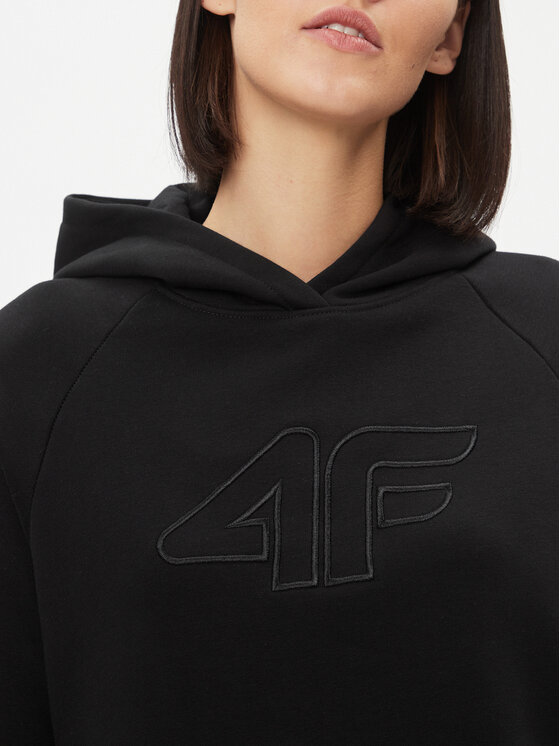 4F 4F Bluza 4FAW23TSWSF0765 Czarny Regular Fit