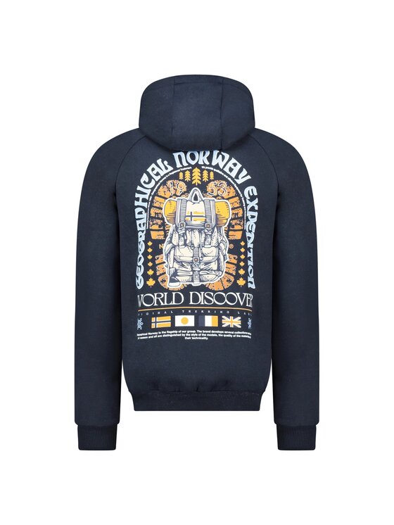 Geographical Norway Geographical Norway Bluza WZ3015H/GN-Navy Granatowy Regular Fit