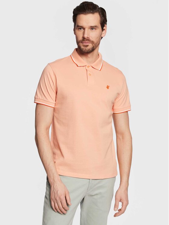 Save The Duck Polo majica DR0136M BATE16 Oranžna Regular Fit