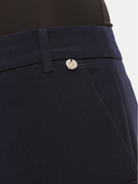 Liu Jo Liu Jo Kalhoty z materiálu CA4201 T2200 Tmavomodrá Regular Fit