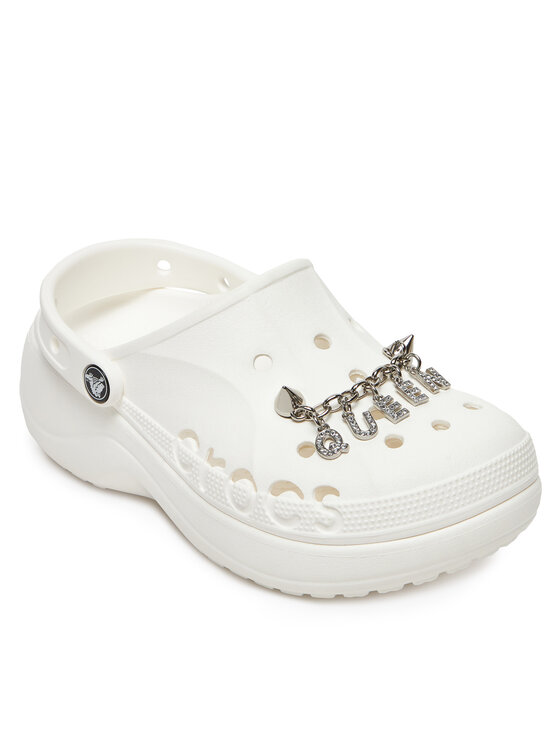 Crocs Crocs Ozdoba na topánky QUEEN CHAIN 10011704 Strieborná