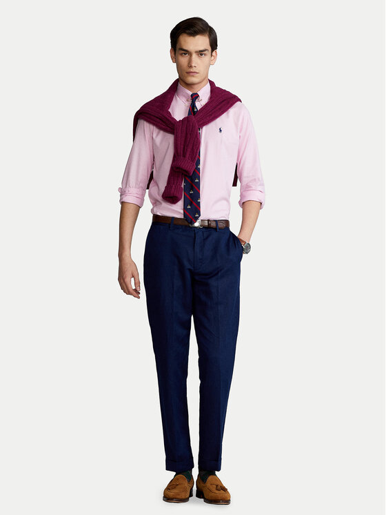 Polo Ralph Lauren Polo Ralph Lauren Πουκάμισο 710829480003 Ροζ Custom Fit