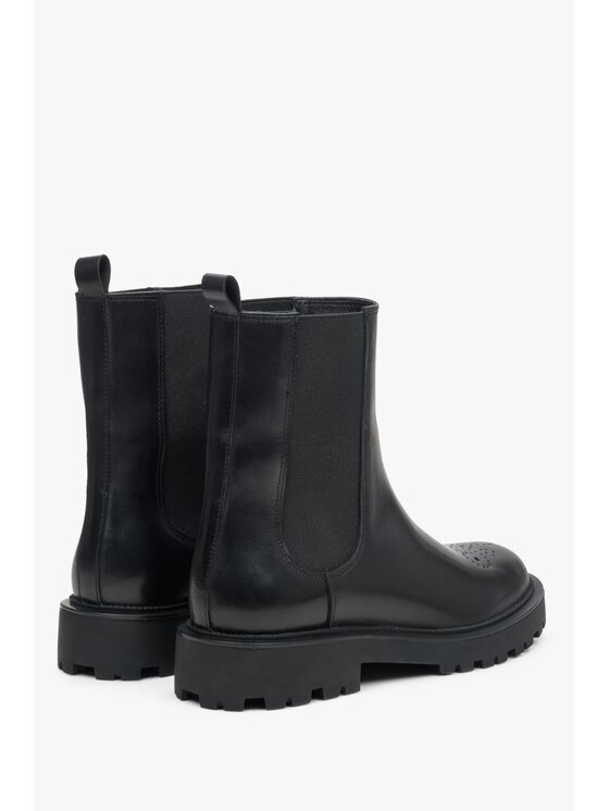 Estro Estro Μποτάκια με λάστιχο ER00113305 Μαύρο