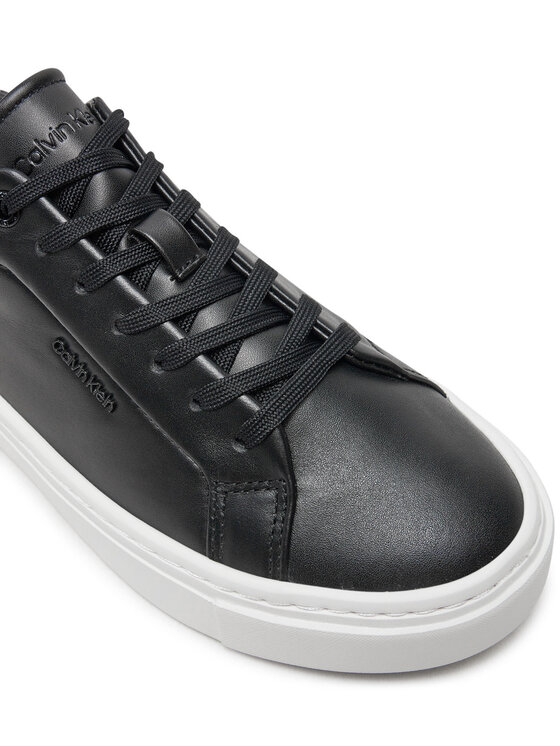 Calvin Klein Calvin Klein Laisvalaikio batai Cupsole Lace Up W/Ml Lth HW0HW02201 Juoda