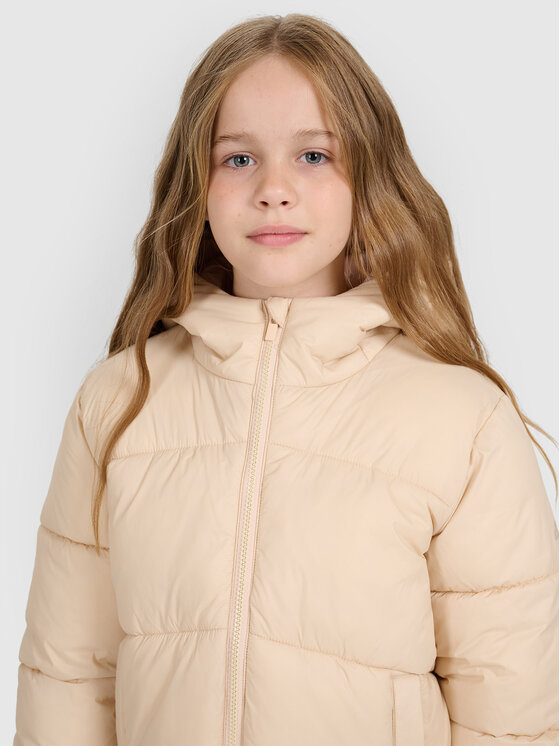 4F 4F Kurtka puchowa OUTERWEAR Beżowy Regular Fit