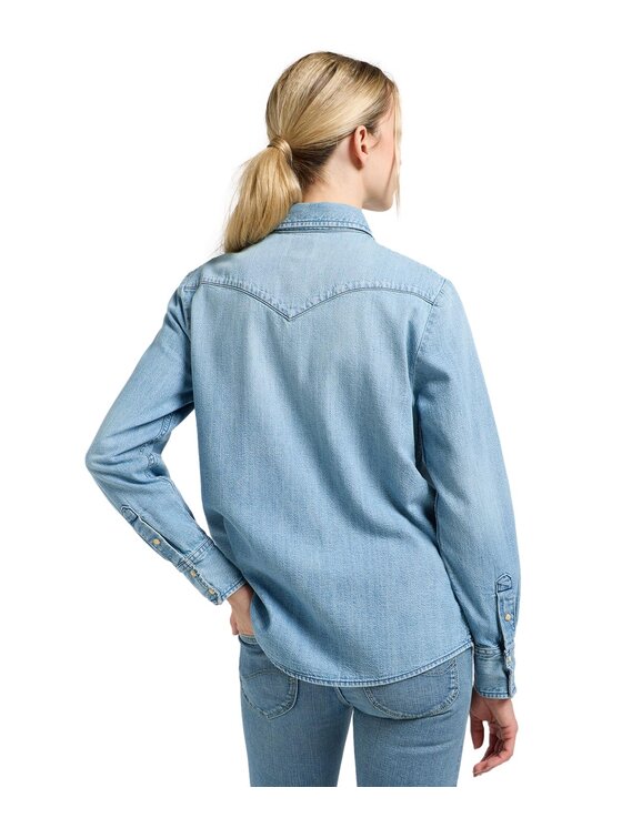 Lee Lee Koszula jeansowa 112363425 Niebieski Regular Fit