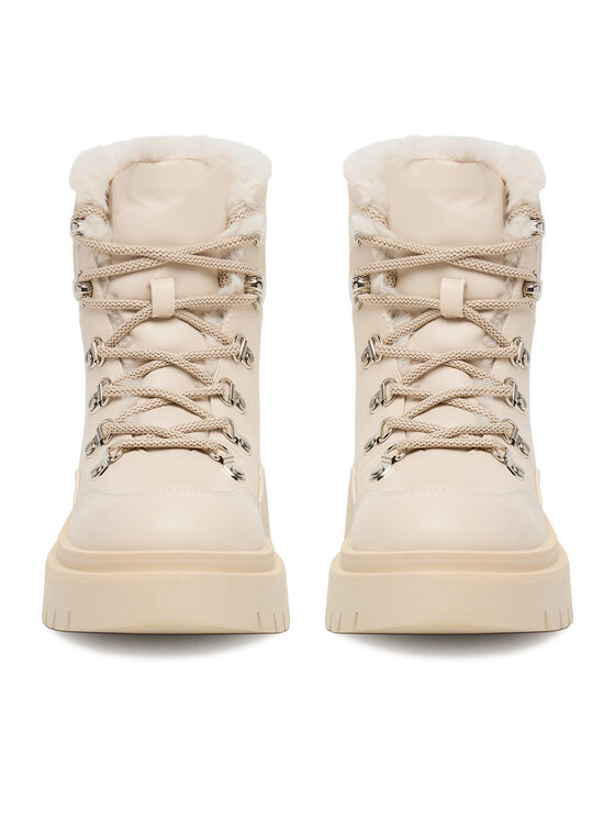 DeeZee DeeZee Schnürschuhe 13116-4 Écru