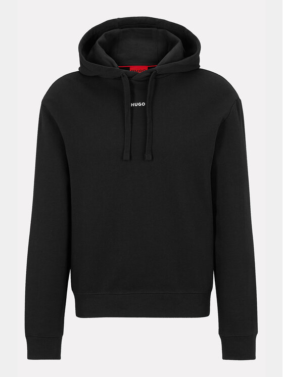 HUGO Hugo Majica dugih rukava Dapo 50486478 Crna Relaxed Fit