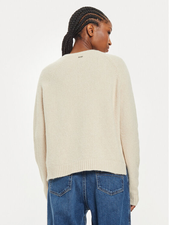 BOSS Boss Pullover Febisan 50478315 Écru Regular Fit