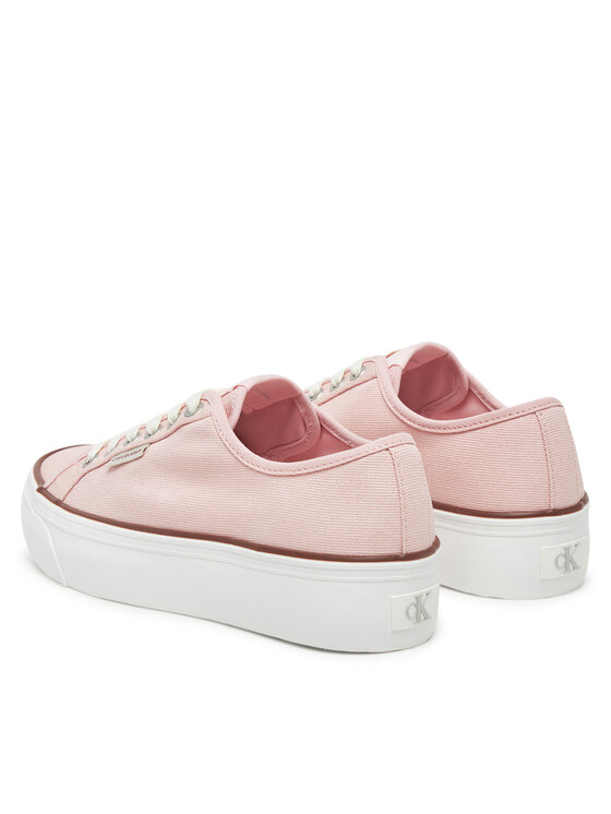 Calvin Klein Jeans Calvin Klein Jeans Tenisówki Vulc Flatform Ctn Logo Tag YW0YW01838 Różowy