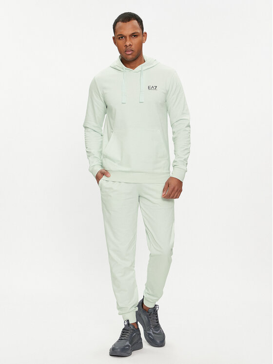 EA7 Emporio Armani EA7 Emporio Armani Džemperis ar kapuci 8NPM04 PJ05Z 1133 Zaļš Regular Fit