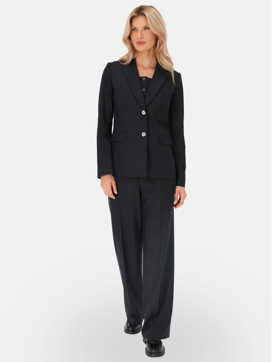 Potis & Verso Potis & Verso Marynarka Liza Granatowy Regular Fit
