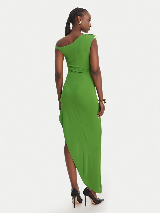 Elisabetta Franchi Elisabetta Franchi Rochie cocktail AB-906-61E2-V450 Verde Regular Fit