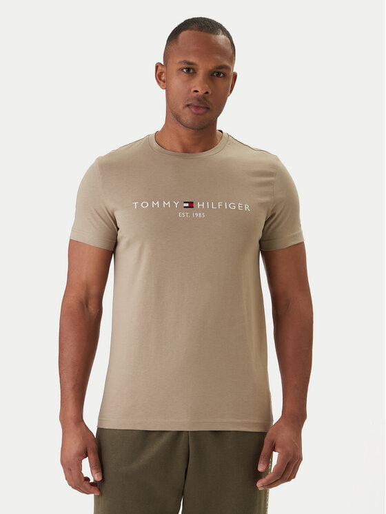 Tommy Hilfiger Tommy Hilfiger T-Shirt Logo MW0MW11797 Grün Regular Fit