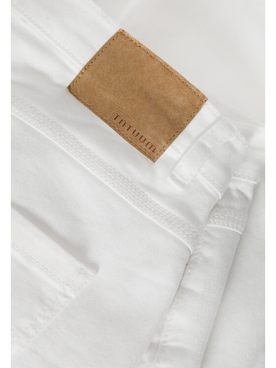 TATUUM TATUUM Bavlnené nohavice ROMIKI 1 Biela Skinny Fit