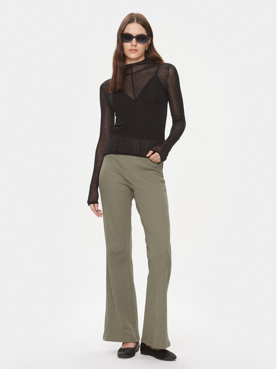 Calvin Klein Jeans Calvin Klein Jeans Majica Sheer J20J222925 Crna Regular Fit
