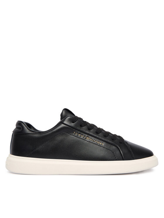Tommy Hilfiger Tommy Hilfiger Sneakersy Icon Court Light Weight Shinny FW0FW08949 Čierna