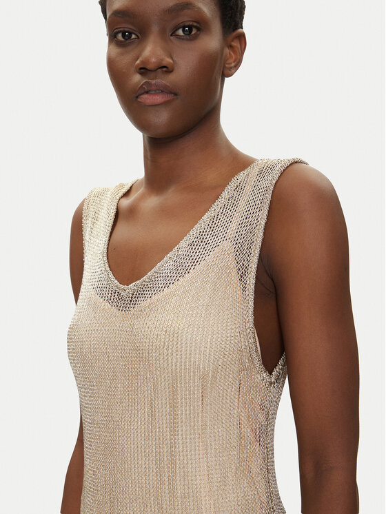 Iconique Iconique Večerní šaty IC25-012 Zlatá Regular Fit