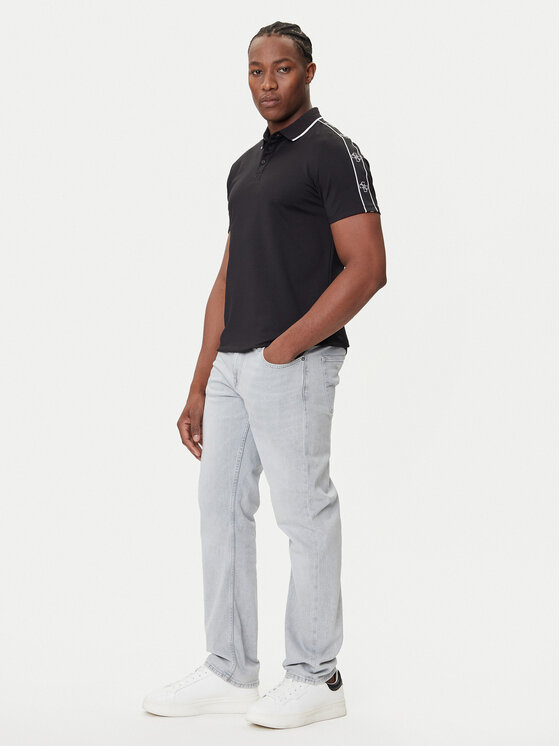 Guess Guess Polo M4YP40 KARS0 Czarny Regular Fit