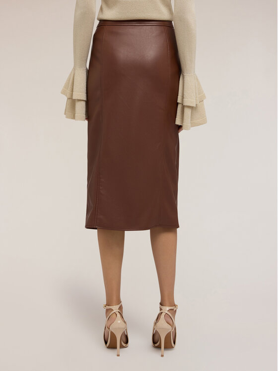 Motivi Motivi Gonna midi 1329Q001156N022 Marrone Regular Fit