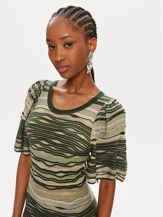 Munthe Munthe Rochie tricotată Overcast 242139024273 Verde Slim Fit