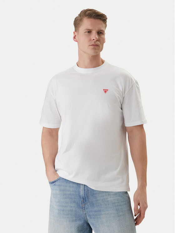 Guess Tricou F6GI11 K8HM4 Alb Regular Fit