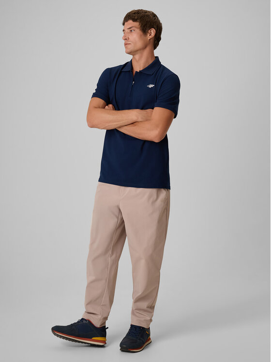 4F 4F Polo COMMERCIAL Granatowy Regular Fit