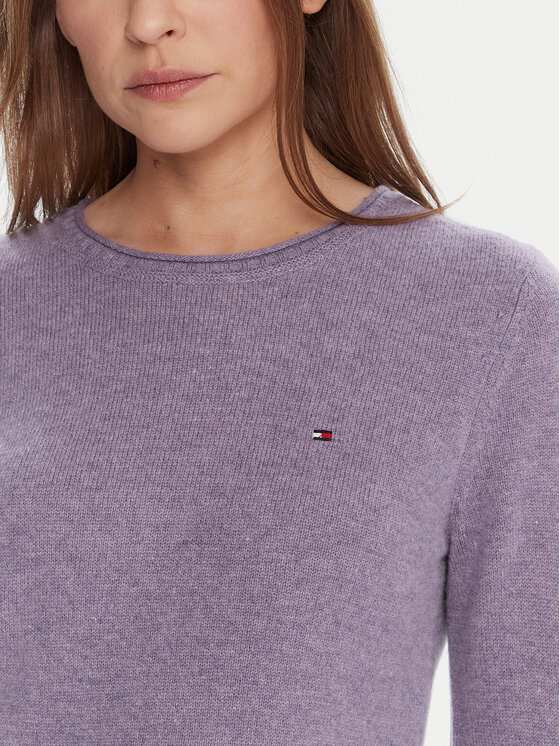 Tommy Hilfiger Tommy Hilfiger Megztinis WW0WW40264 Violetinė Regular Fit