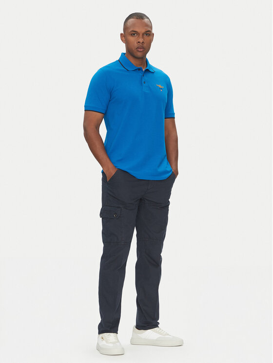 Aeronautica Militare Aeronautica Militare Spodnie materiałowe 251PA1662CT3526 Granatowy Regular Fit