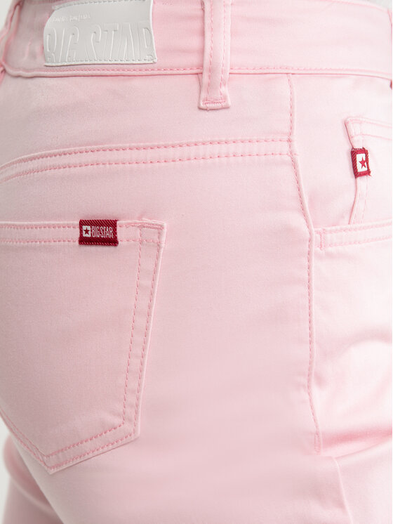 BIG STAR BIG STAR Spodnie materiałowe LUCIA Różowy Tapered Fit