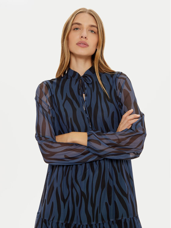 Vila Vila Sukienka codzienna Volettis 14097666 Niebieski Relaxed Fit
