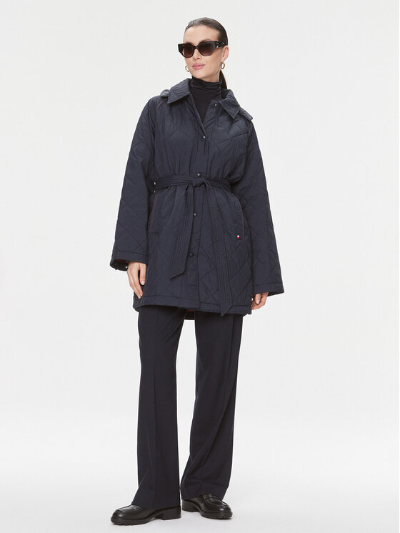 Tommy Hilfiger Tommy Hilfiger Prechodná bunda WW0WW40469 Tmavomodrá Relaxed Fit