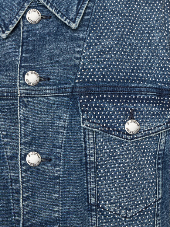 PINKO PINKO Jeans jakna 104800 A2GI Mornarsko modra Regular Fit