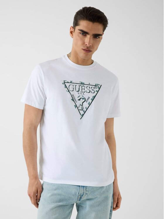 Guess Guess T-Shirt 183289 Bílá Classic Fit