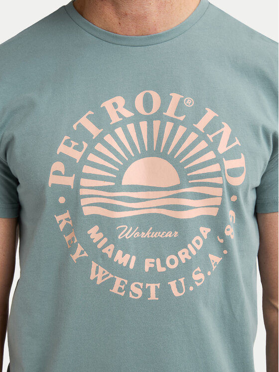 Petrol Industries Petrol Industries T-Shirt M-1050-TSR127 Niebieski Regular Fit