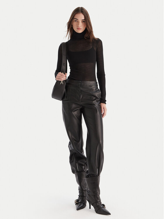 Patrizia Pepe Patrizia Pepe Blūze 2K0347/K034-K103 Melns Slim Fit