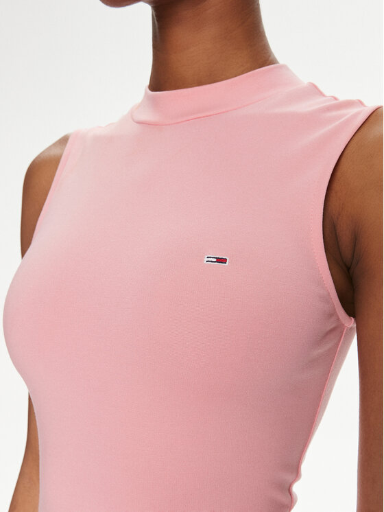 Tommy Jeans Tommy Jeans Vestito estivo DW0DW17929 Rosa Slim Fit