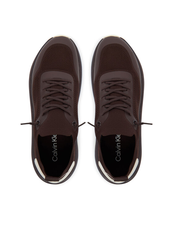 Calvin Klein Calvin Klein Tossud Chunky Runner Lace Up Sock Knit YW0YW02033 Pruun