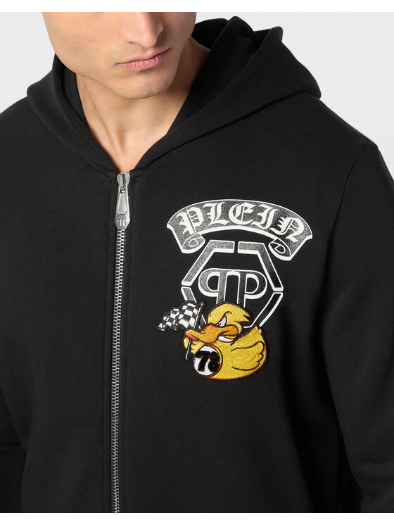 PHILIPP PLEIN PHILIPP PLEIN Bluza 24347 Czarny Athletic Fit