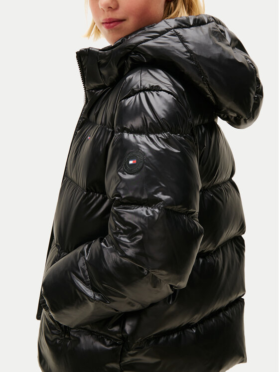 Tommy Hilfiger Tommy Hilfiger Пуховик Essential KG0KG08758 S Чорний Regular Fit