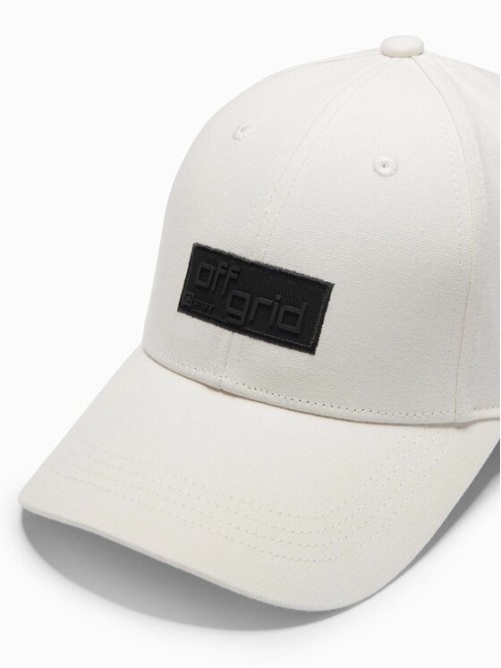 Ombre Ombre Czapka z daszkiem OM-ACCS-0104 Écru