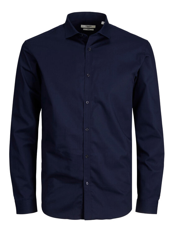 Jack & Jones Jack & Jones Koszula 12201905 Granatowy Slim Fit