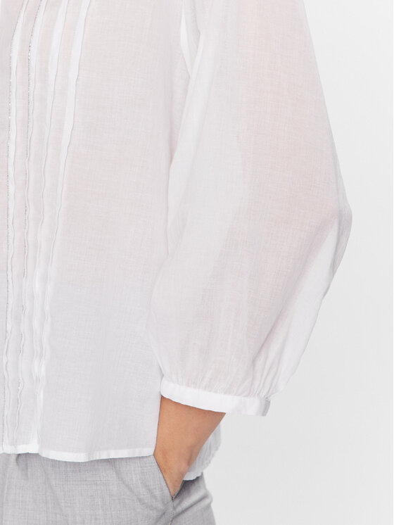 Peserico Peserico Πουκάμισο S06198L1 Λευκό Relaxed Fit