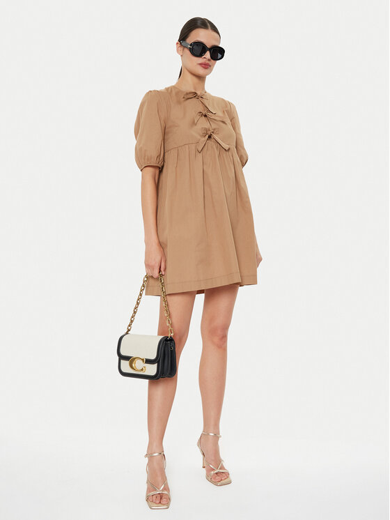 ViCOLO ViCOLO Ежедневна рокля TB1519 Кафяв Regular Fit