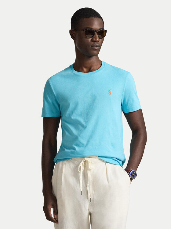 Polo Ralph Lauren Polo Ralph Lauren T-Shirt 710671438510 Μπλε Custom Slim Fit